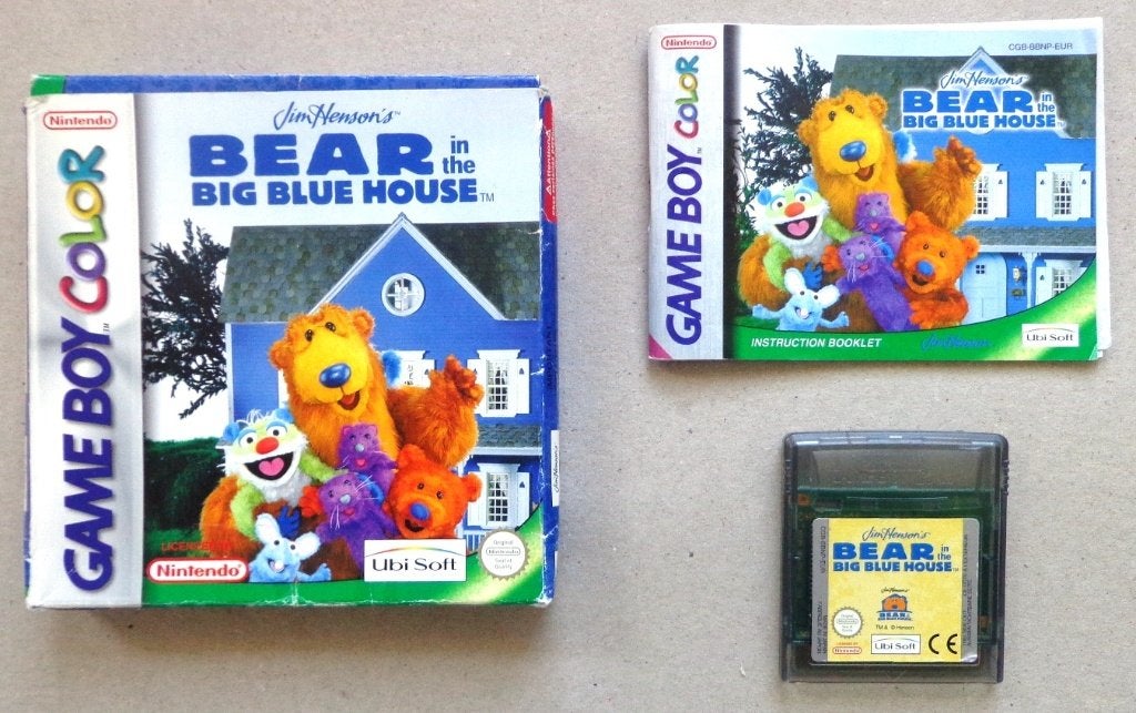 Bear in the Bog Blue House voor de Gameboy Color Compleet, Avontuur en Actie, Gebruikt, 1 speler, Ophalen of Verzenden