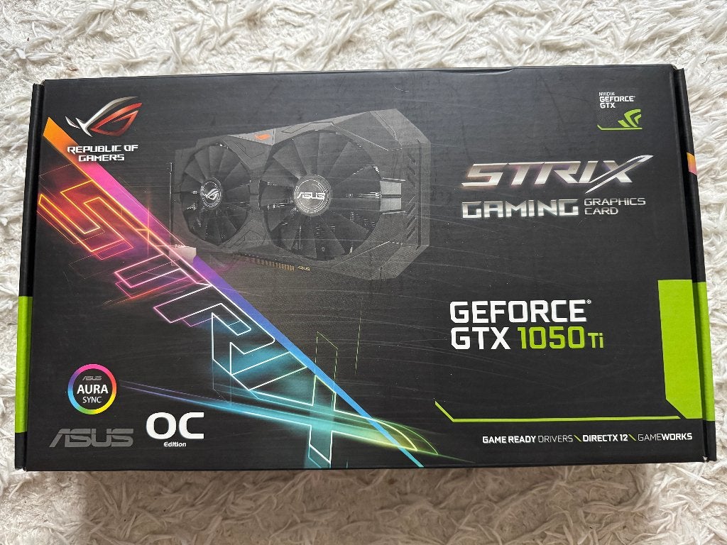 ASUS ROG Strix GeForce GTX 1050 Ti OC 4GB, Computers en Software, Videokaarten, PCI-Express 3, Gebruikt, HDMI, Ophalen of Verzenden