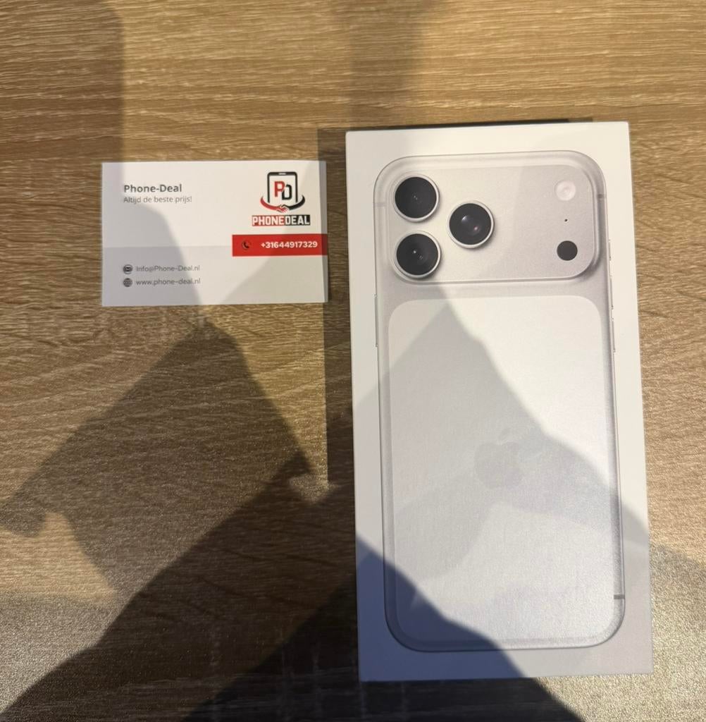 iPhone 17 pro max 256 gb factuur + Garantie, 256 GB, Apple, Apple, Zwart