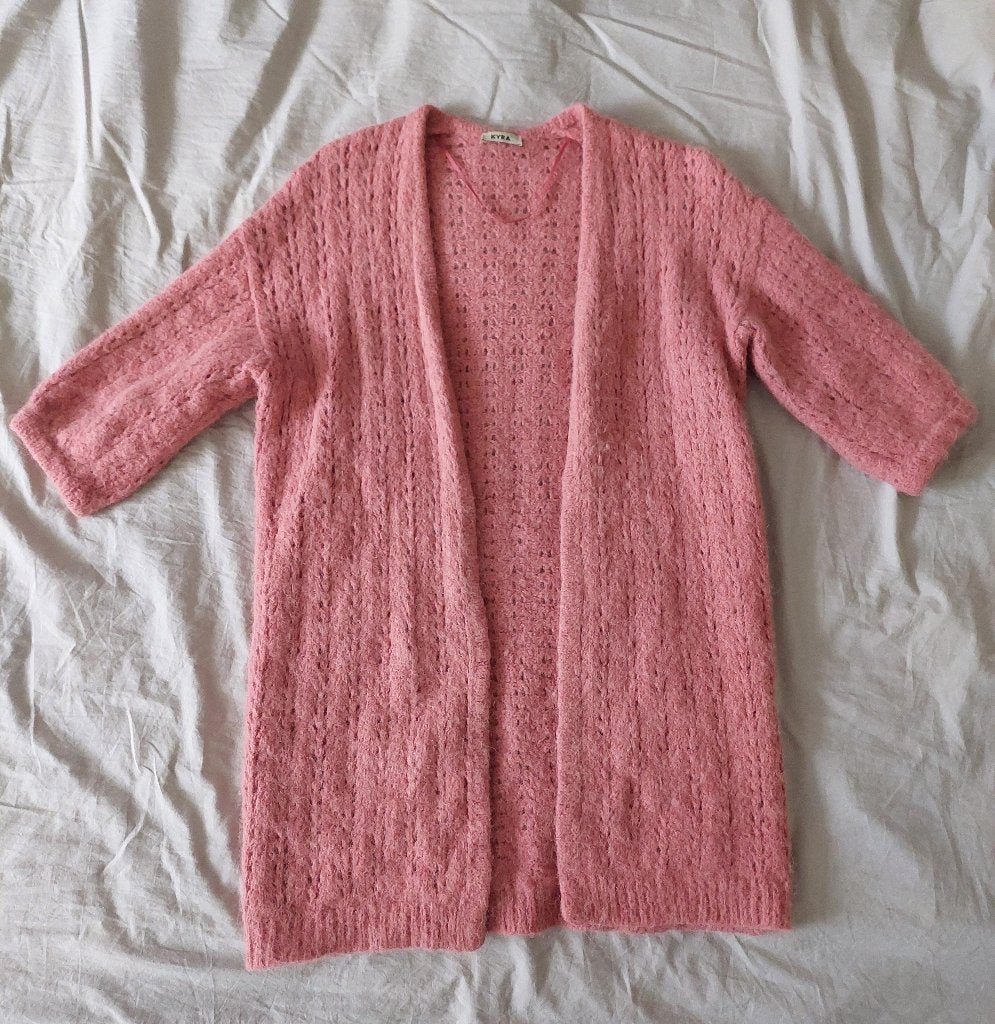 Wollen vest oud roze, Ophalen of Verzenden, Zo goed als nieuw, Maat 36 (S), Roze