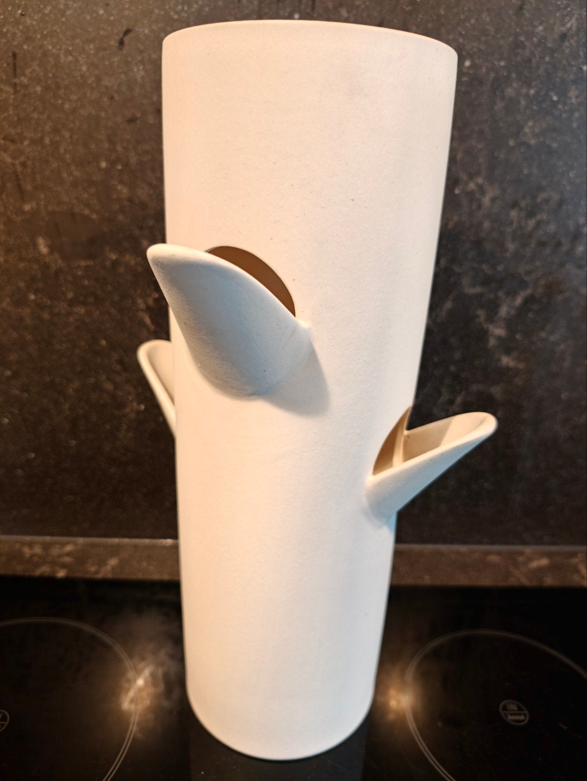 IKEA PS STOCK vaas - Olga Popyrina design, Met patroon/structuur, Wit, Ophalen of Verzenden, Zo goed als nieuw