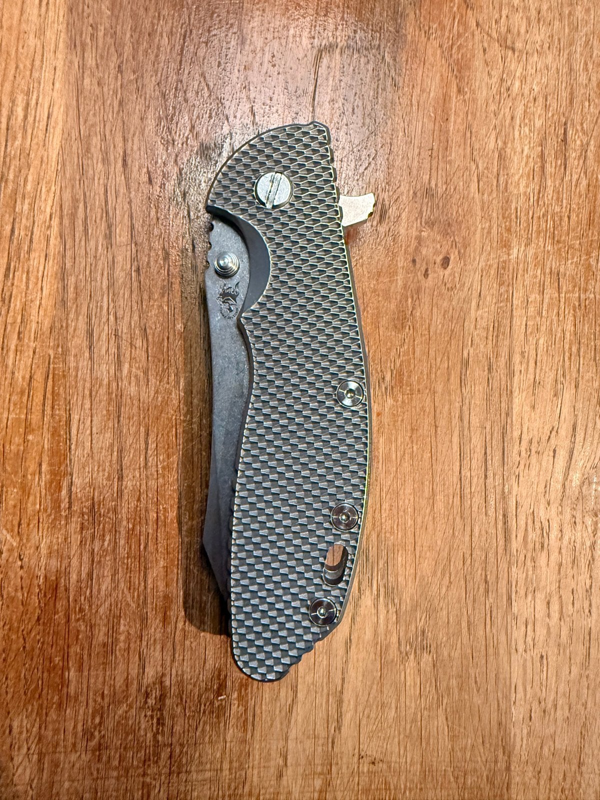 Hinderer XM24 Skinner S35VN Full Titanium Zakmes, Ophalen of Verzenden, Zo goed als nieuw