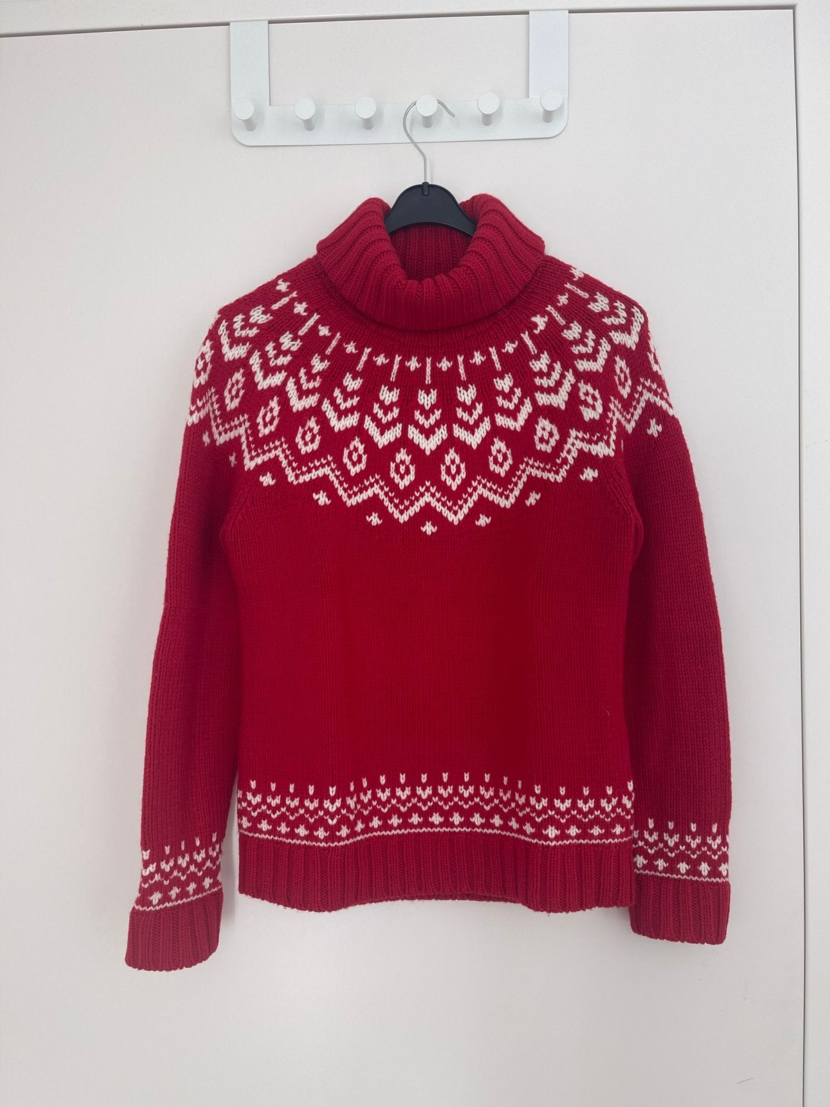 Marc O'Polo Rode Coltrui met Noors Patroon, Kleding | Dames, Ophalen of Verzenden, Zo goed als nieuw, Maat 38/40 (M), Rood