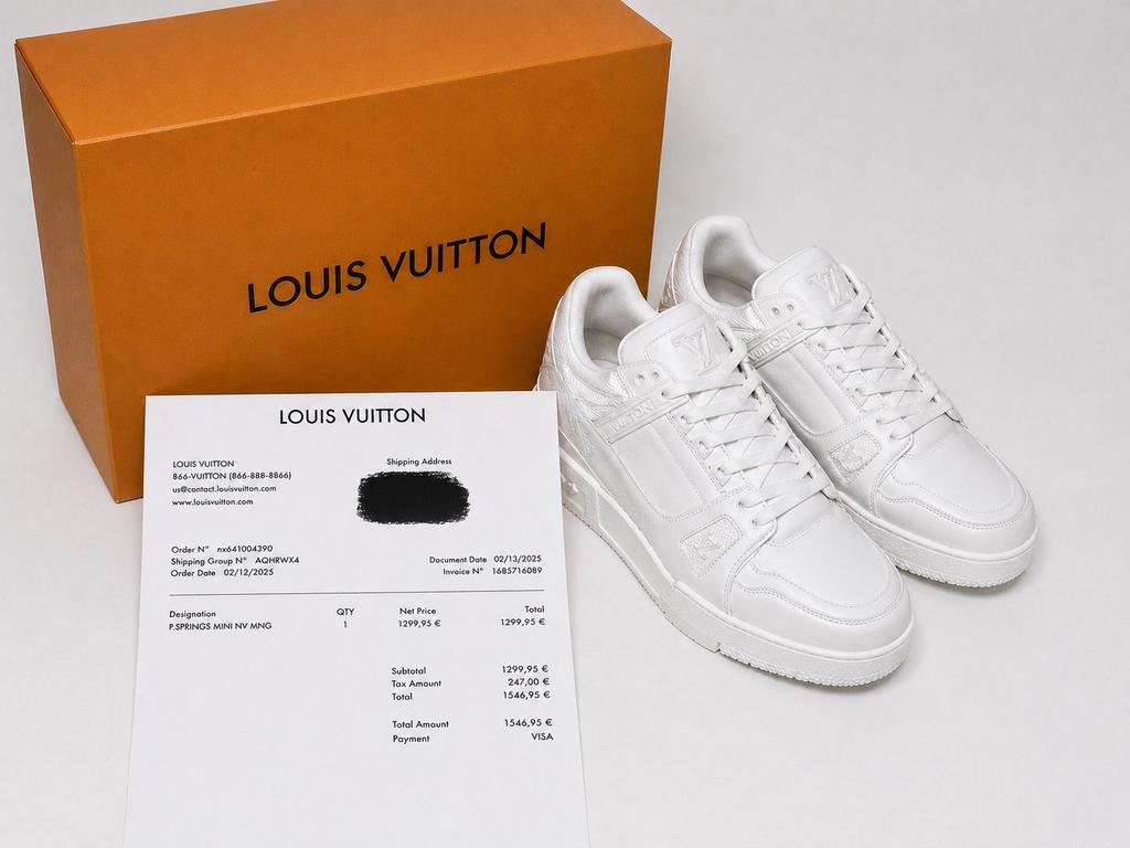 100% originele Louis Vuitton sneakers, Kleding | Heren, Schoenen, Verzenden, Zo goed als nieuw, Wit