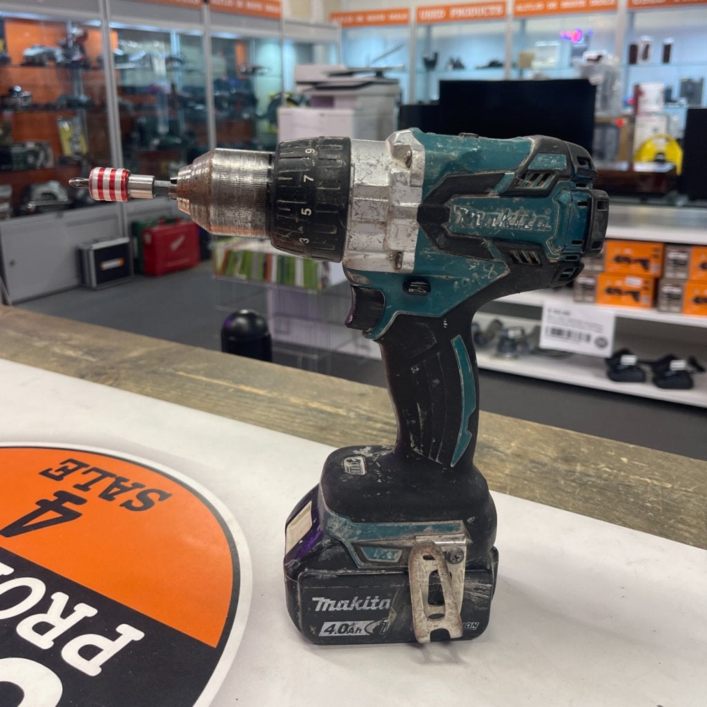 Makita DHP481 Incl 4.0Ah Accu, Doe-het-zelf en Verbouw, Gereedschap | Boormachines, Makita, Gebruikt, Support@makita.com, Makita Corporation, 3-11-8, Sumiyoshi-cho, 
Anjo, Aichi 446-8502
Japan