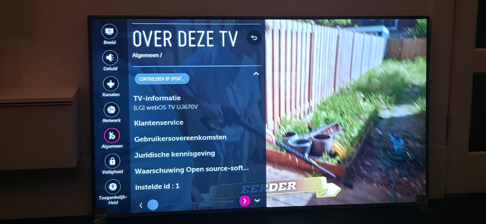 LG 65UJ670V 65 inch 4K UHD Smart TV (webOS), Ophalen, LED, 50 Hz, Zo goed als nieuw