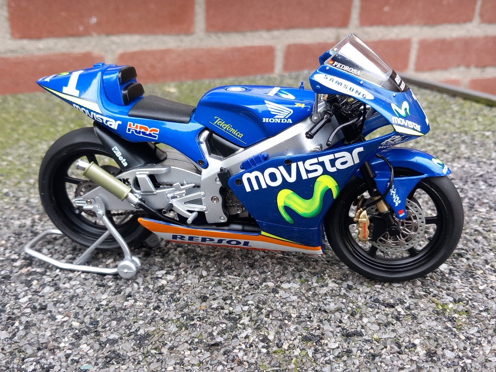 Honda RS 250 RW #1 Dani Pedrosa 2005. 1/12, Ophalen of Verzenden, Nieuw, 1:9 t/m 1:12, Motor