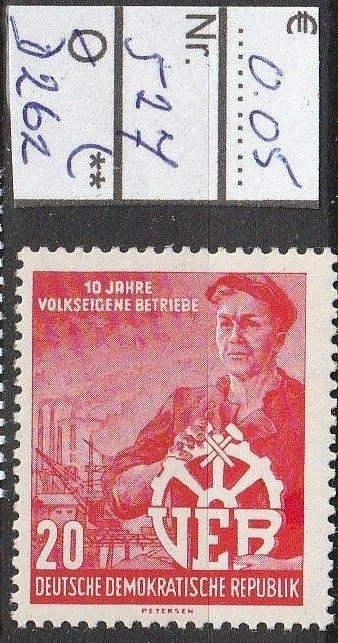 DDR VEB Michel 527 Nr.D262p, Verzenden, DDR, Postfris
