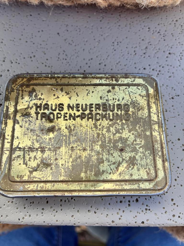 Haus Neuerburg Tropen-Packung sigaretblikje, Verzamelen, Blikken, Ophalen of Verzenden, Gebruikt, Overige, Overige merken