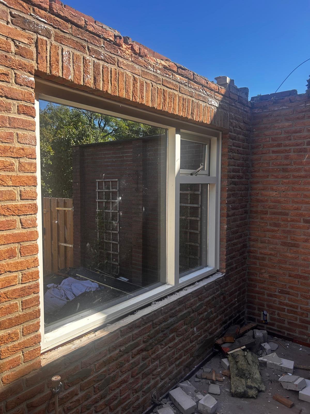 Kozijn / Gevelraam met Dubbelglas HR++ Goede staat!, Ophalen, Gevelraam of Ruit, Gebruikt, 120 tot 160 cm