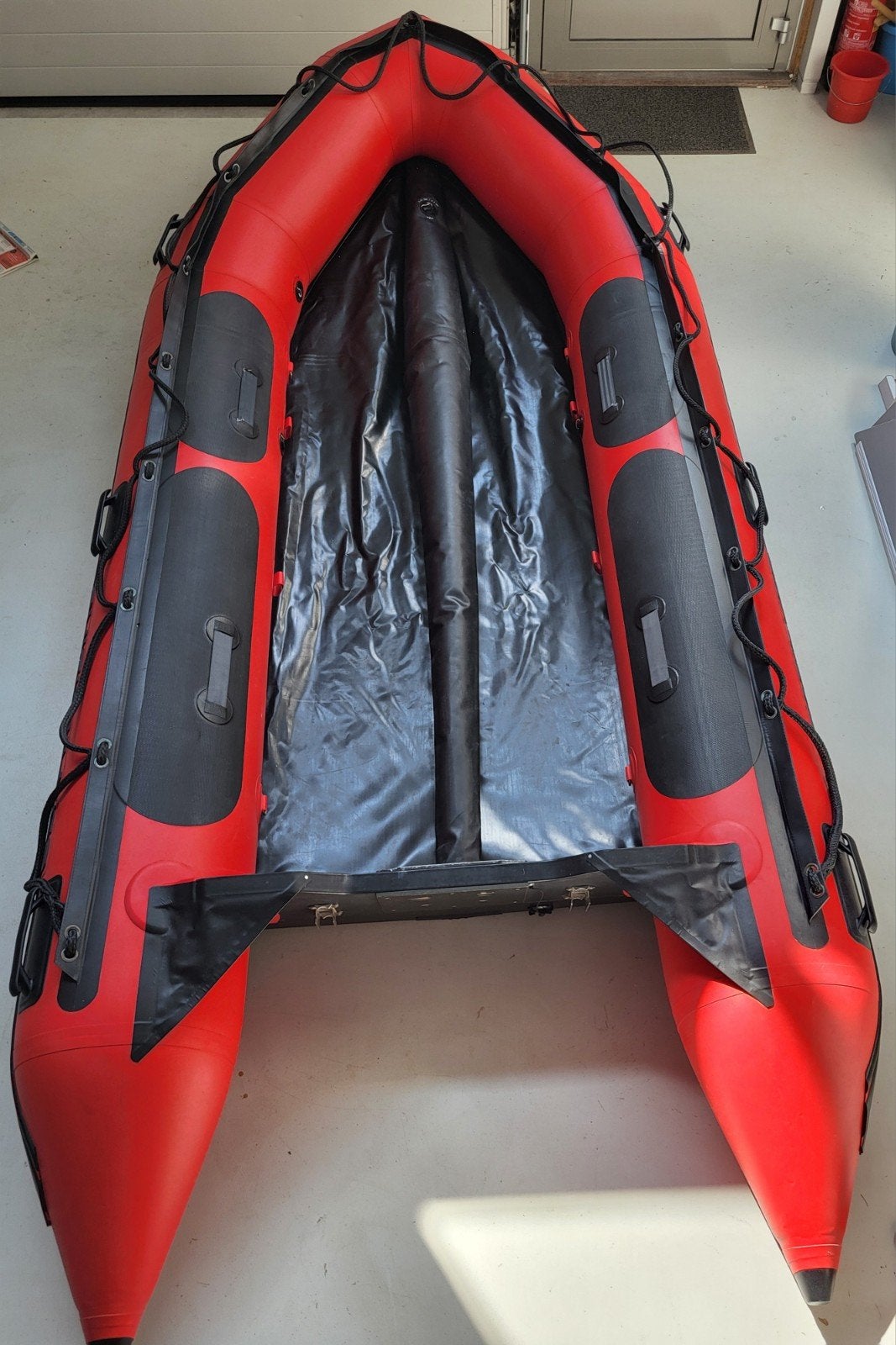 Mooie Quicksilver 380HD (heavy duty), Watersport en Boten, Rubberboten, Ophalen, Quicksilver, Hout, Buitenboordmotor