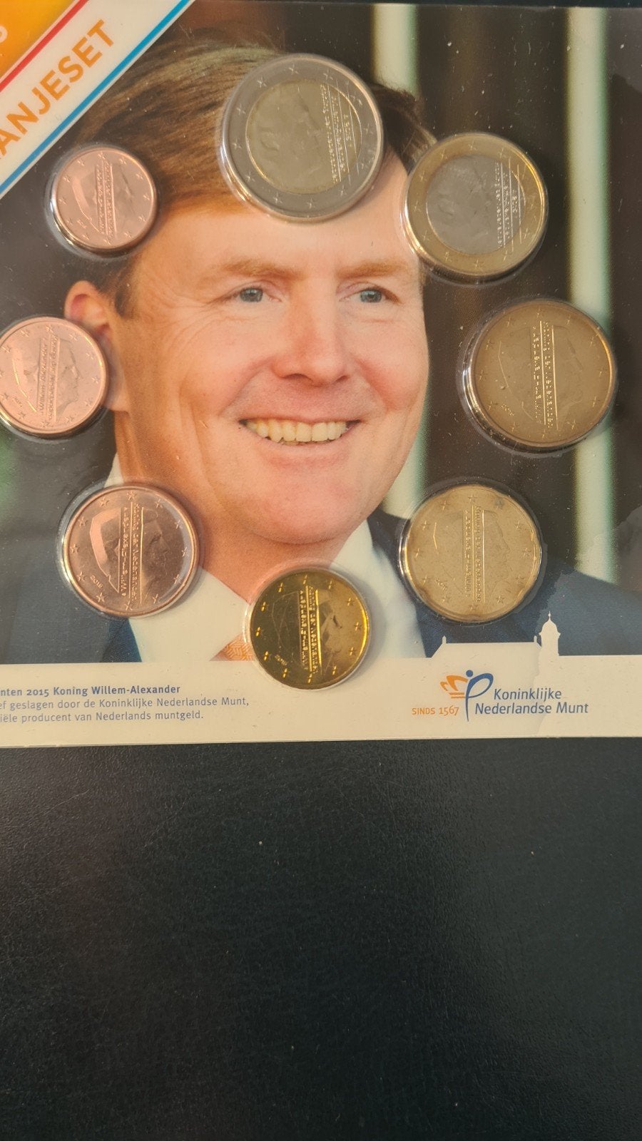 Nederland UNC Oranjeset euromunten 2016 Willem Alexander, Ophalen of Verzenden, Overige landen, Overige waardes, Setje