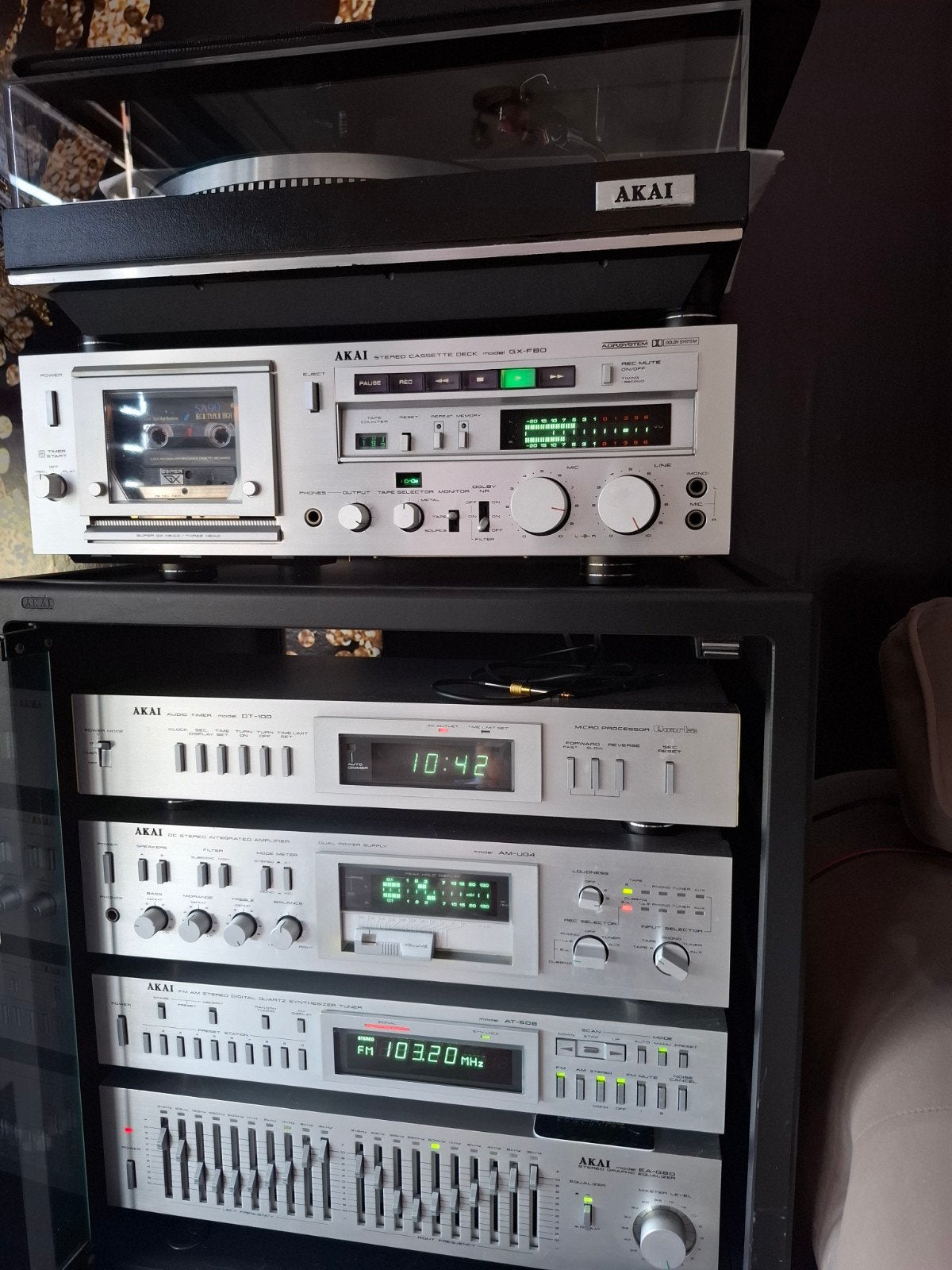 Akai Hifi set ., Losse componenten, Zo goed als nieuw, Akai, Ophalen