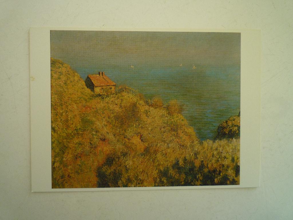 Kunstkaart Claude Monet art unlimited hut van de douanier, Ophalen of Verzenden, 1980 tot heden, Overige thema's