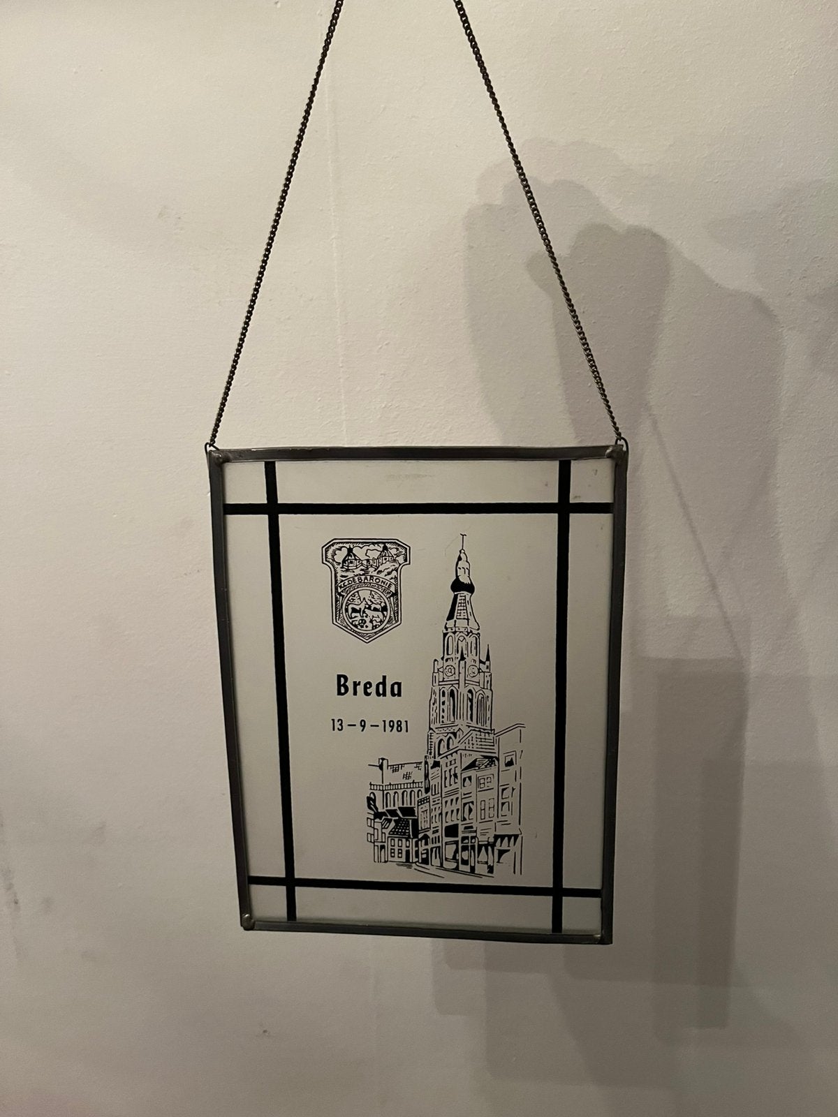 Breda Wanddecoratie Glas in Lood, Ophalen of Verzenden, Zo goed als nieuw