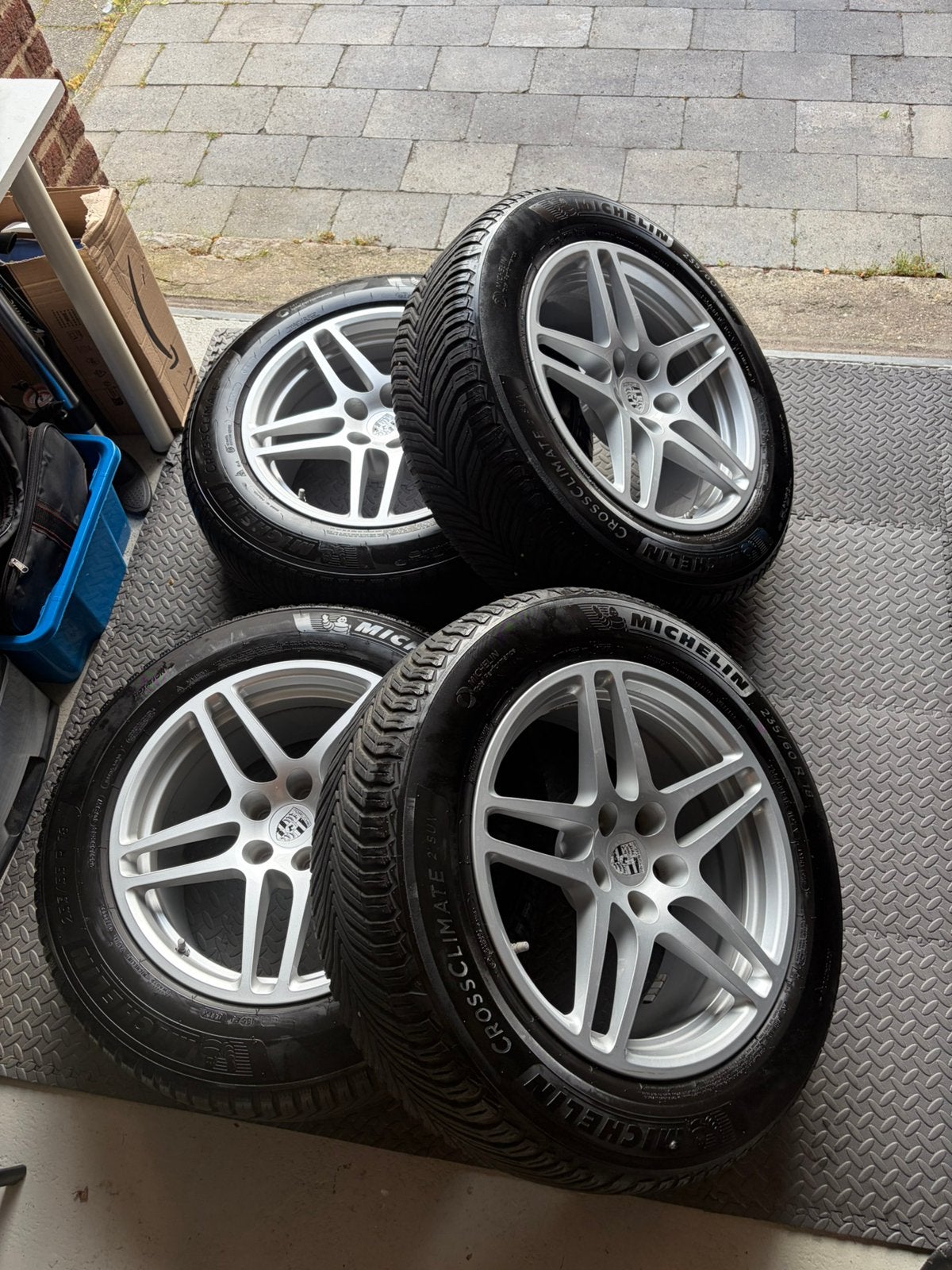 Porsche Macan Originele velgen in top conditie - all season, Auto diversen, Velgenbomen, Ophalen, Zo goed als nieuw