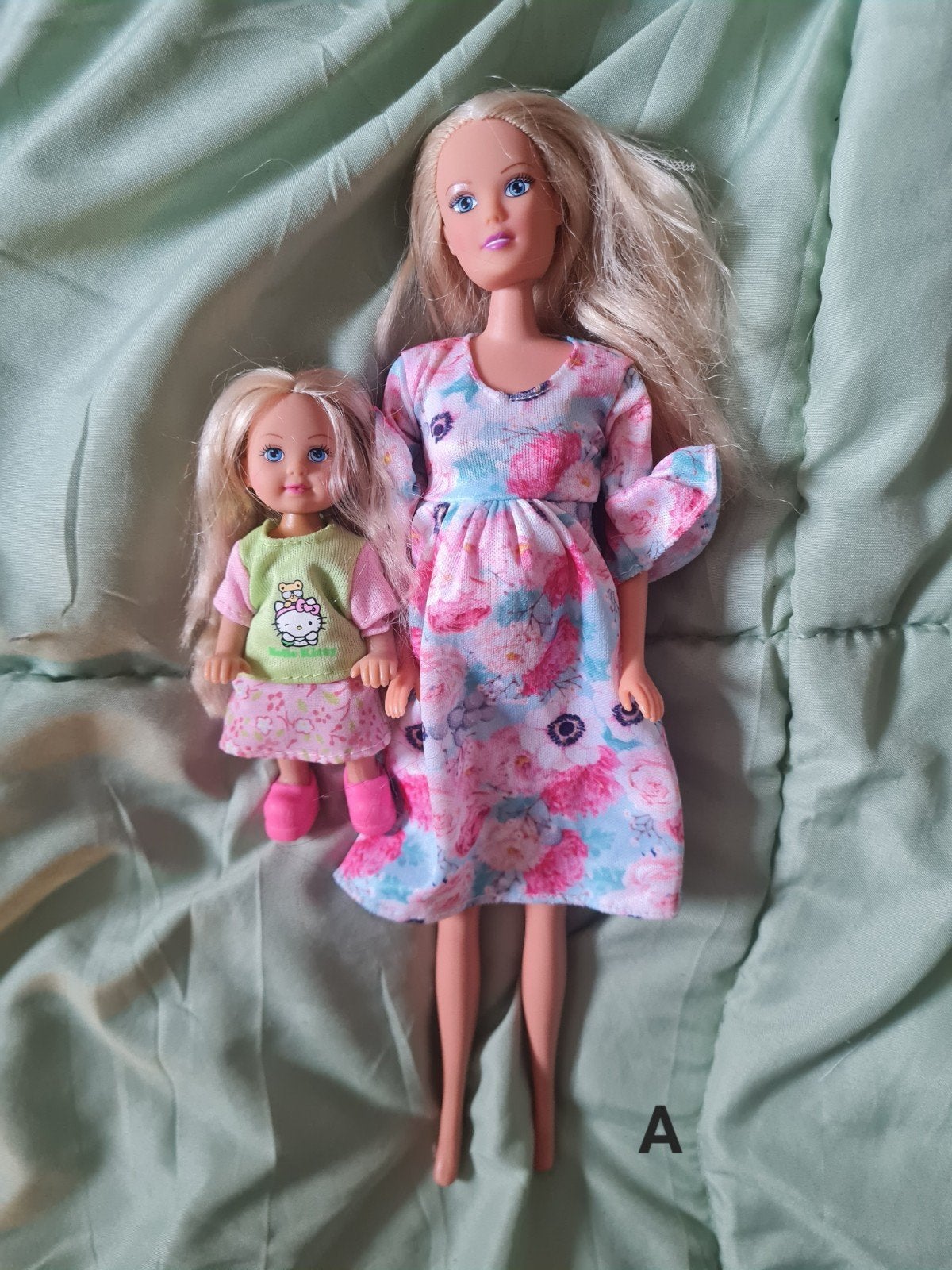 Set van 3  poppen: Barbie  pop kind en babypop, Ophalen of Verzenden, Zo goed als nieuw, Barbie