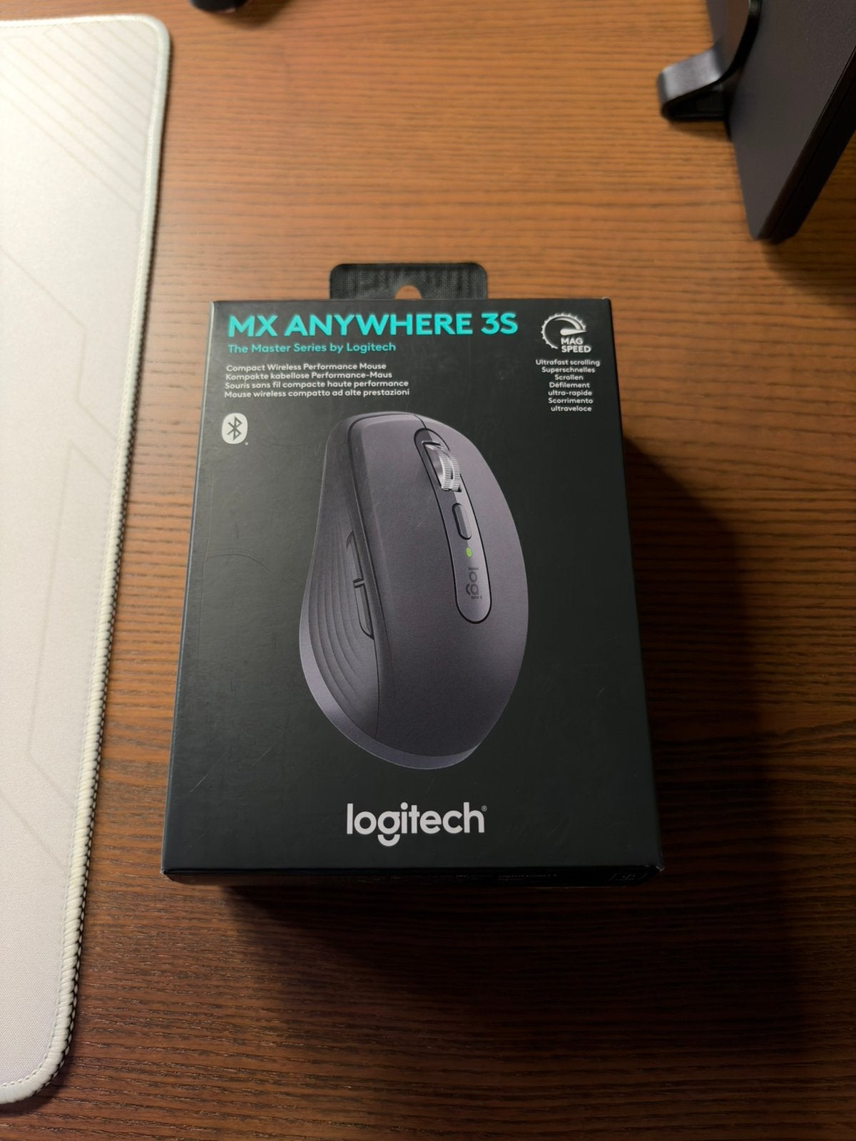 Logitech MX Anywhere 3S – Als nieuw in doos, Computers en Software, Muizen, Zo goed als nieuw, Muis, Rechtshandig, Draadloos, Ergonomisch