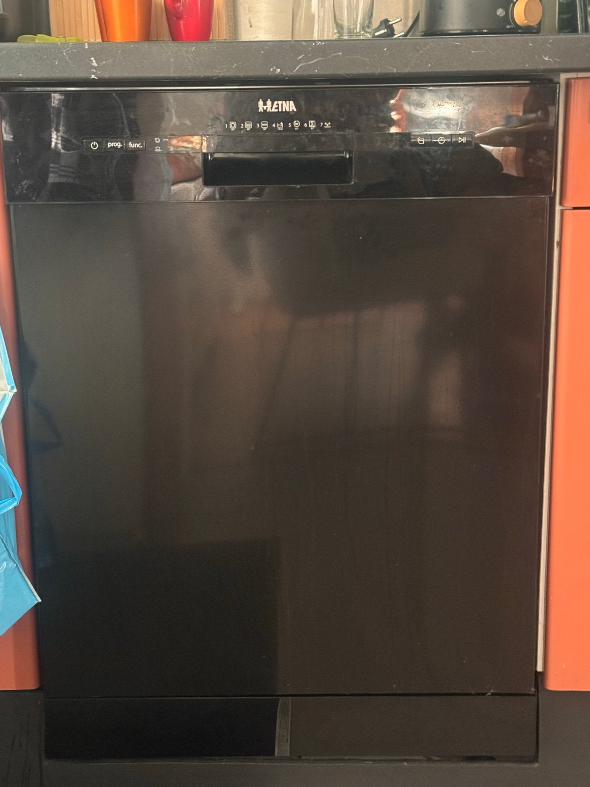 ETNA Inbouw Vaatwasser - Zwart, Goede Staat, Ophalen, Gebruikt, Minder dan 85 cm, 60 cm of meer