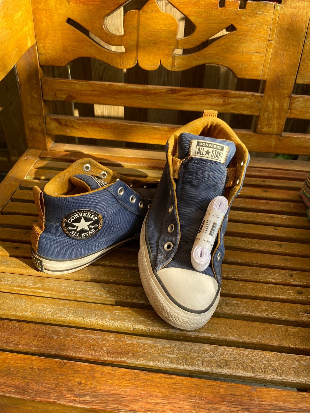 Converse, Blauw, Ophalen of Verzenden, Sneakers of Gympen, Gedragen