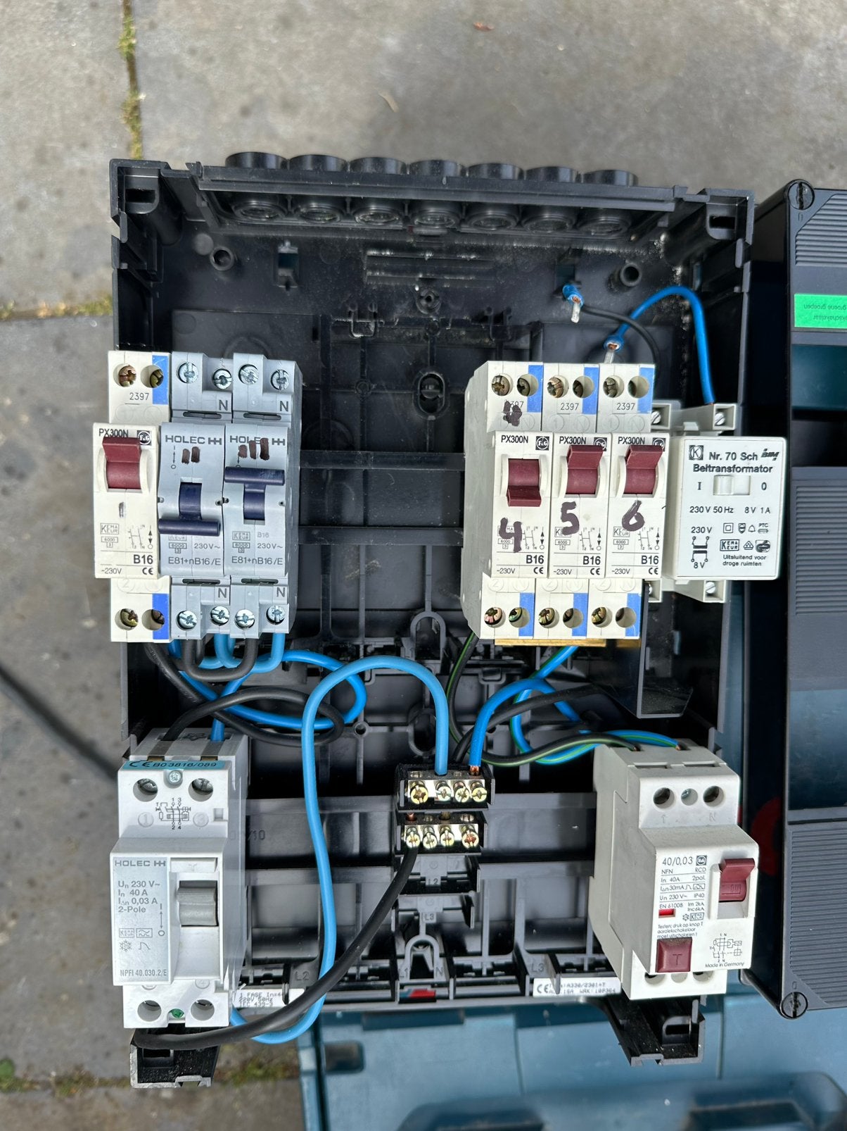 Meterkast / elektrische verdeelkast, Ophalen, Gebruikt, Groepenkast