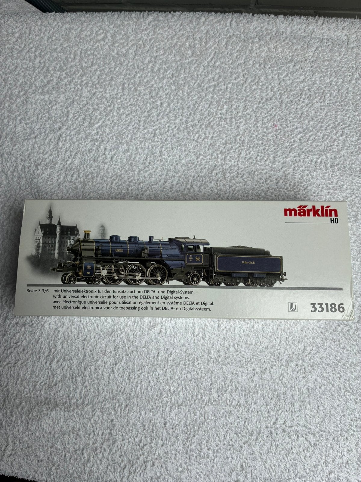 Märklin H0 33186 S 3/6 Damplocomotief  K.Bay.Sts.B., Wisselstroom, Locomotief, Nieuw, Ophalen of Verzenden