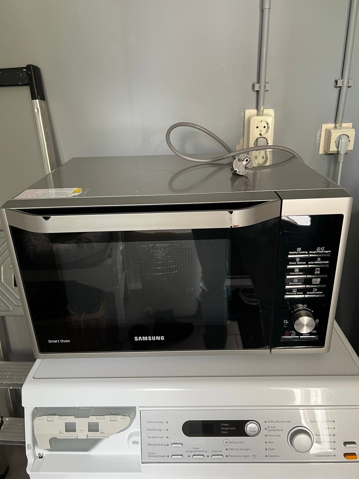 Samsung Smart Oven Combimagnetron, Witgoed en Apparatuur, Magnetrons, Ophalen, Combimagnetron, Zo goed als nieuw, Draaiplateau