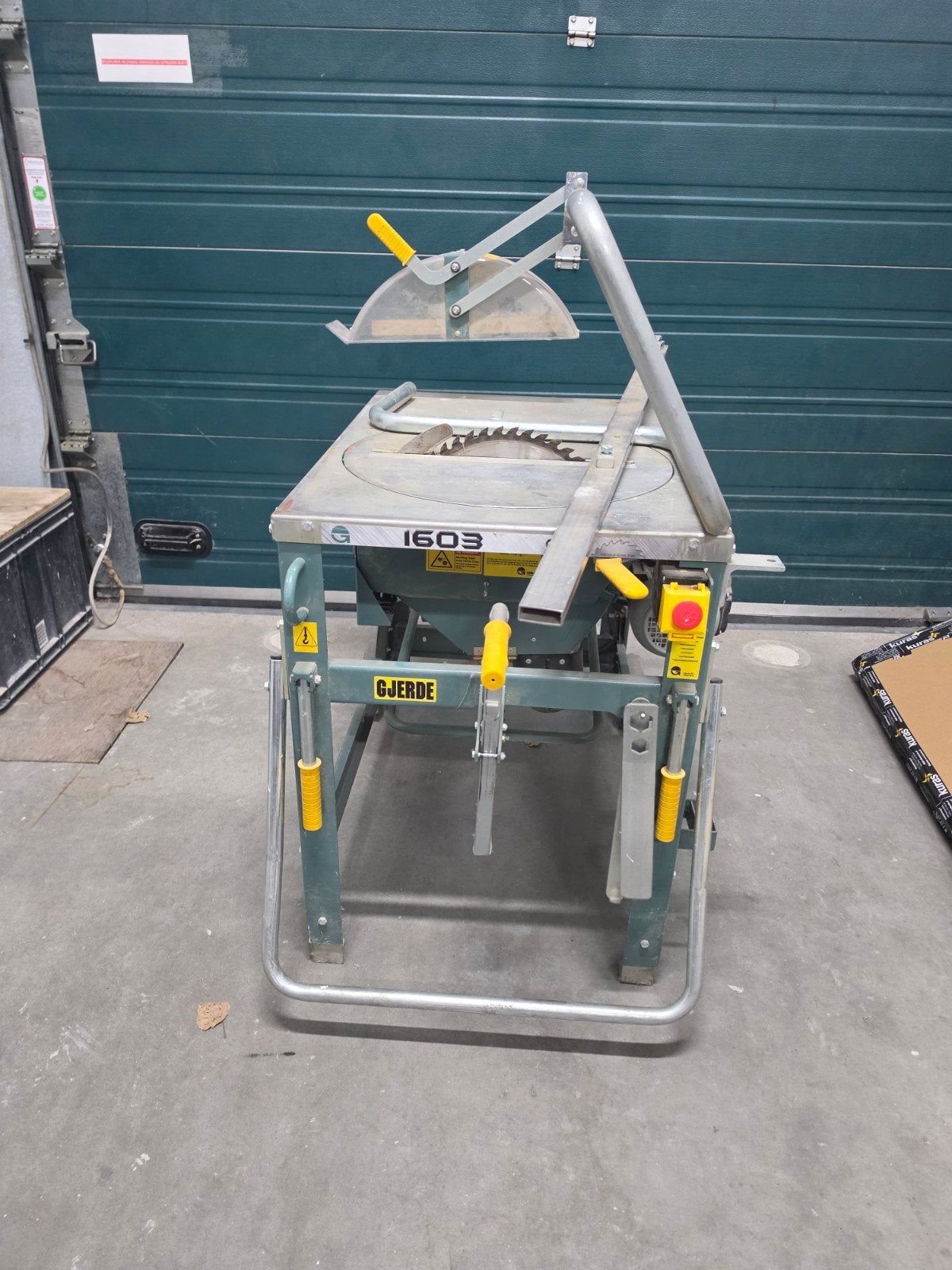 Gjerde 1603 bouwzaag - zaagtafel - werkplaatszaag, Ophalen, Gjerde, Gebruikt, Cirkelzaag