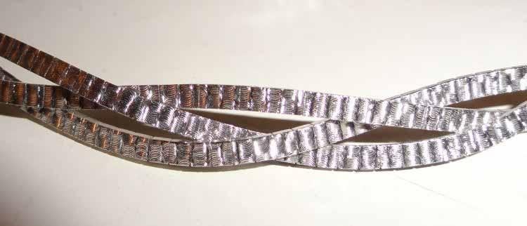 Ketting Zilver 835 Wave golven gevlochten, Ophalen of Verzenden, Zo goed als nieuw, Zilver, Zilver