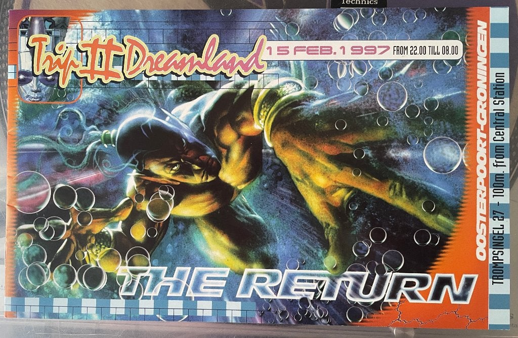 Trip II Dreamland - The Return 1997 flyer/booklet, Verzenden, Zo goed als nieuw, Gebruiksvoorwerp