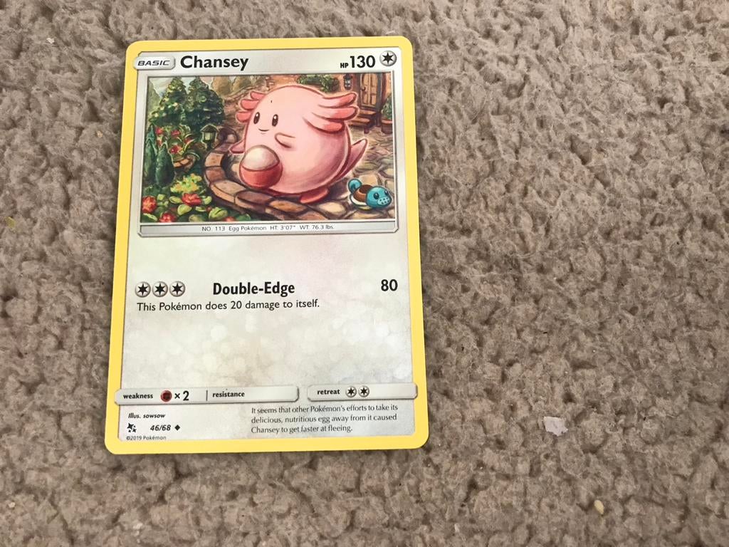 Pokémon kaart Chansey 46/68, Ophalen of Verzenden, Gebruikt, Losse kaart