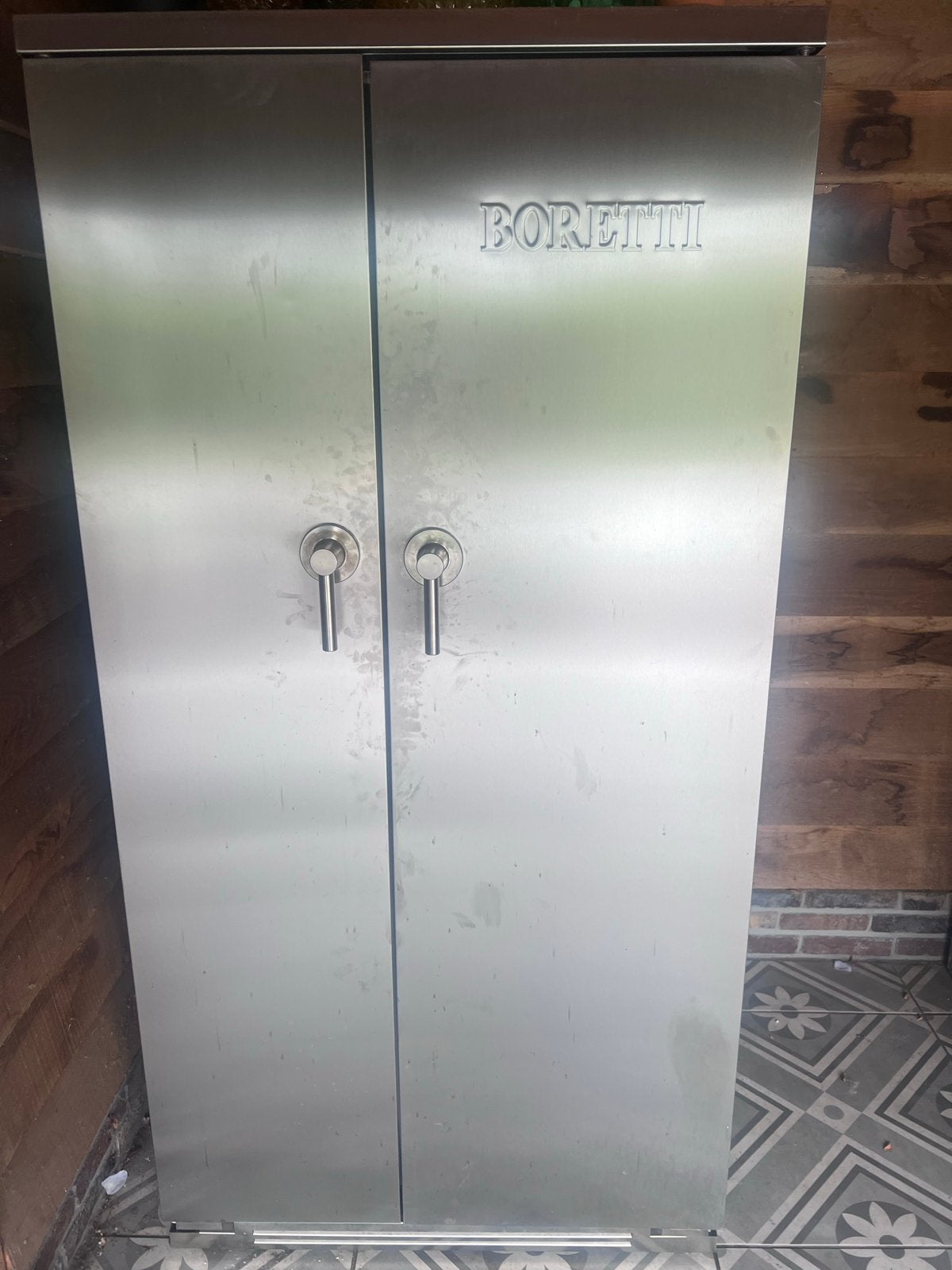 Boretti buitenkeuken RVS kast, Ophalen, Gebruikt