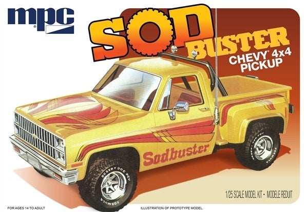Bouwdoos 1980 Chevy 4x4 pickup Son Buster MPC, Hobby en Vrije tijd, Modelbouw | Auto's en Voertuigen, Overige merken, Auto, Groter dan 1:32