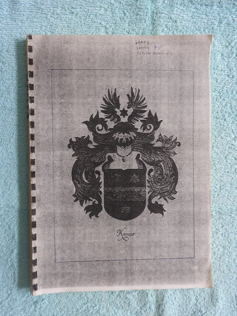 Genealogie - Kamps - Haren - groningen, Boeken, Ophalen of Verzenden, Gelezen