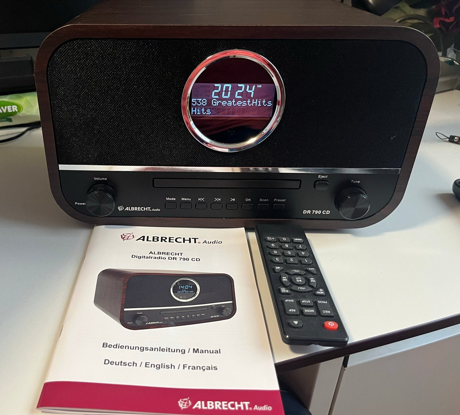 ALBRECHT AUDIO DR 790 CD DAB+/FM Radio met CD-speler, Ophalen of Verzenden, Zo goed als nieuw, Radio, Met cd-speler