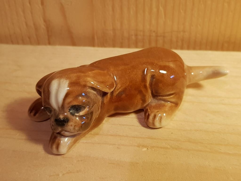Goebel Hondje 30502-02 - Vintage Porseleinen Beeldje, Ophalen of Verzenden, Zo goed als nieuw, Dier