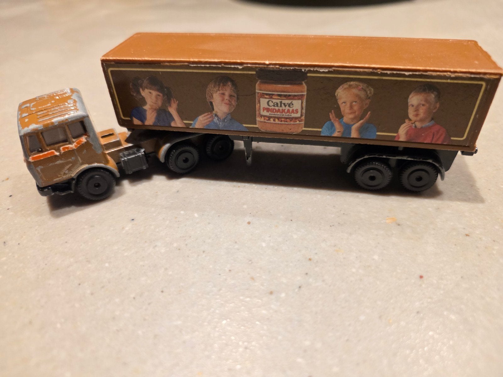 Calvé Pindakaas Vrachtwagen Speelgoedmodel, Ophalen of Verzenden, Gebruikt