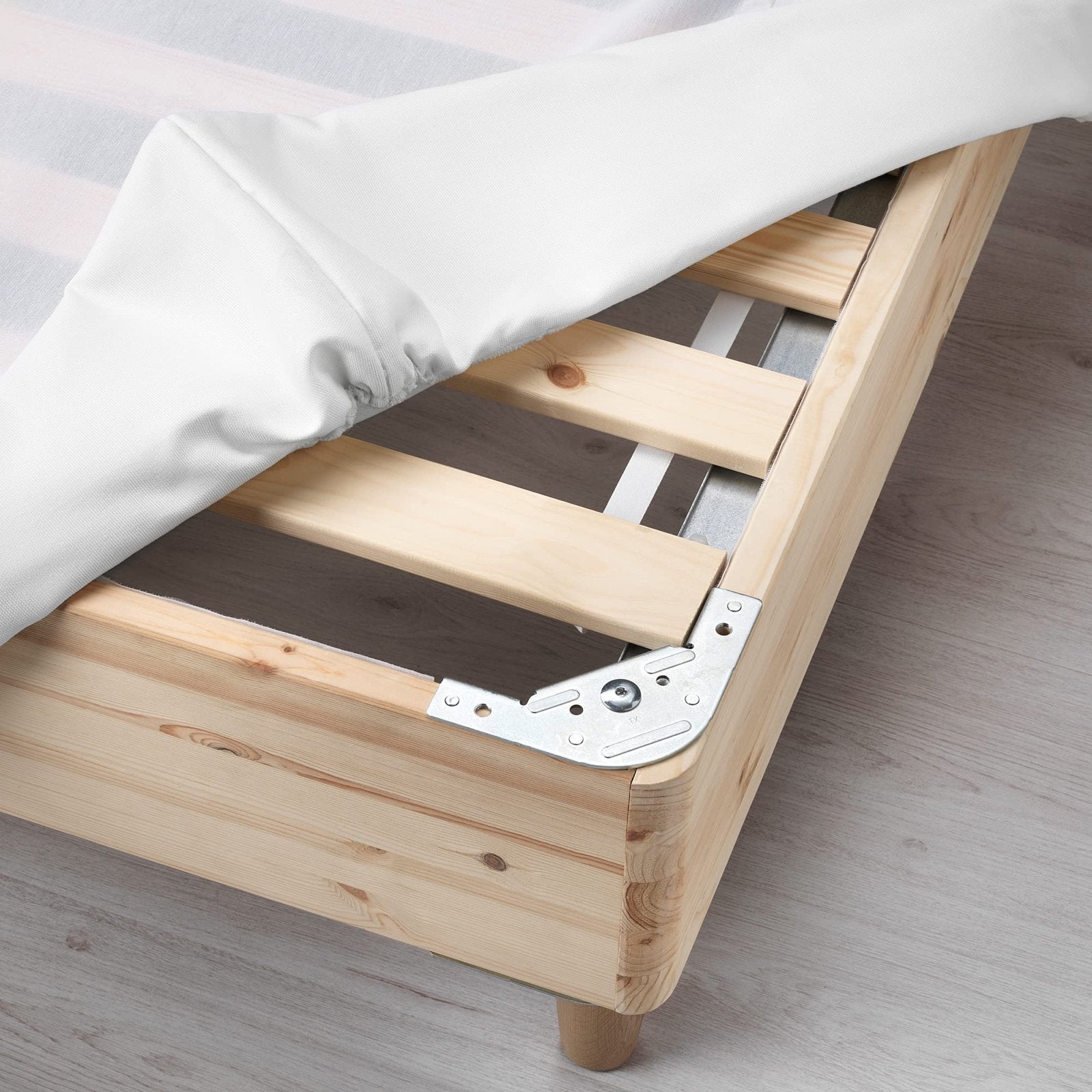 IKEA Boxspring Onderdelen 160x200 - Complete Set | Beige, Beige, Tweepersoons, Ophalen of Verzenden, Zo goed als nieuw