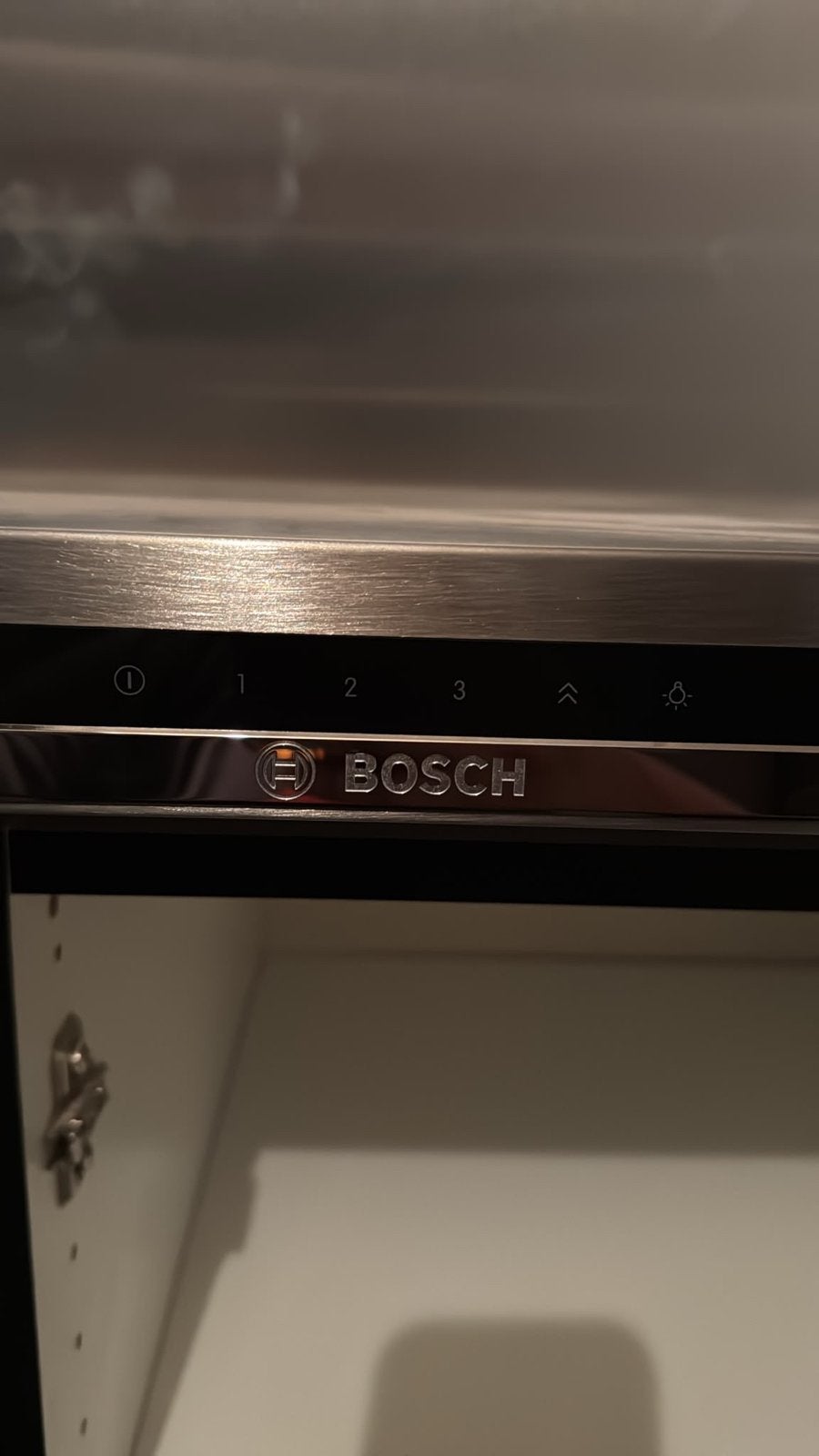 Bosch DIB97IM50 Eilandschouwkap - Nieuw, Witgoed en Apparatuur, Ophalen, Zo goed als nieuw, 400 tot 600 m³ per uur, Eilandschouwkap