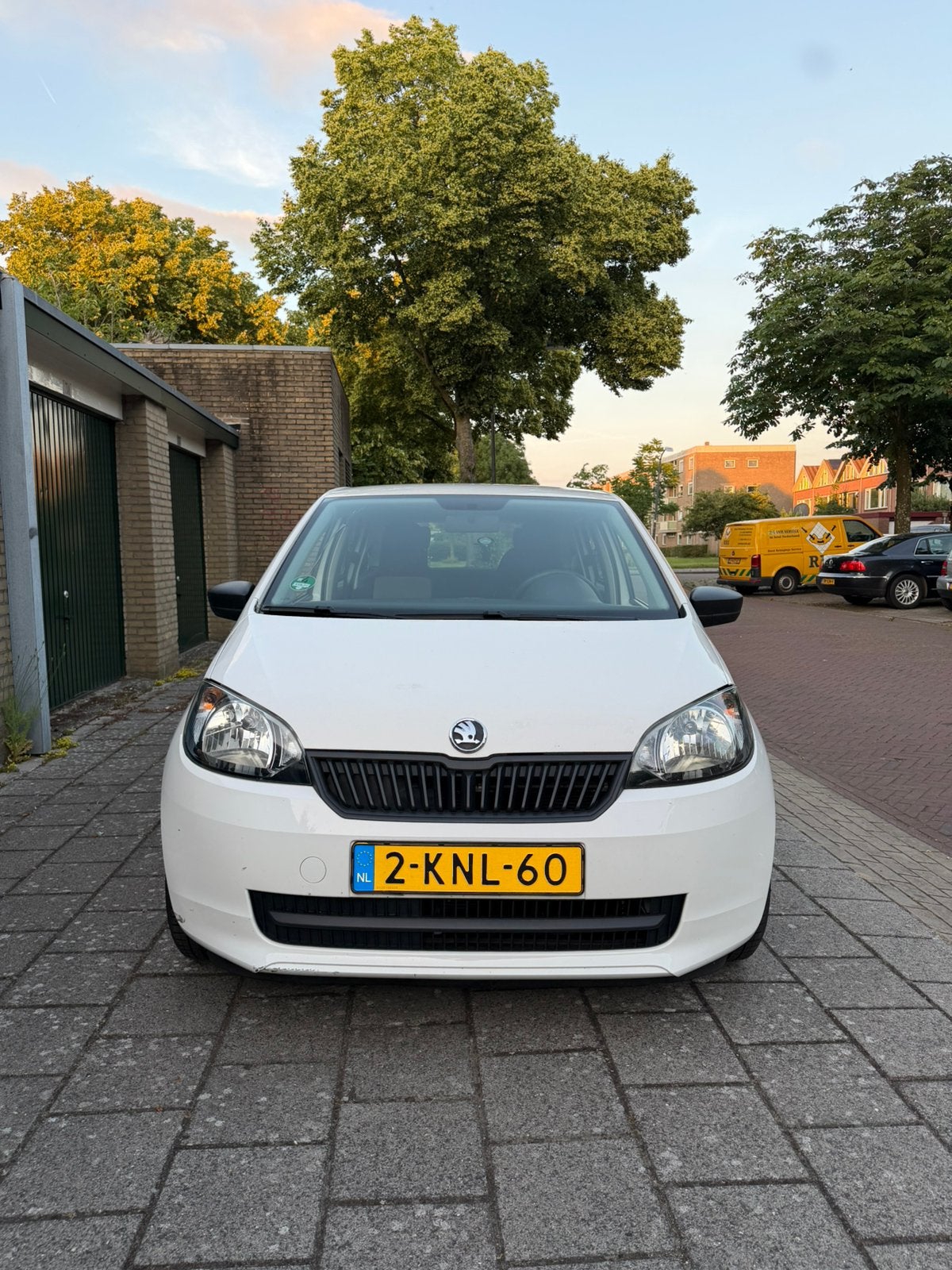 Skoda Citigo 1.0 T 44KW 2013 Wit, Auto's, Voorwielaandrijving, Stof, 840 kg, 4 stoelen