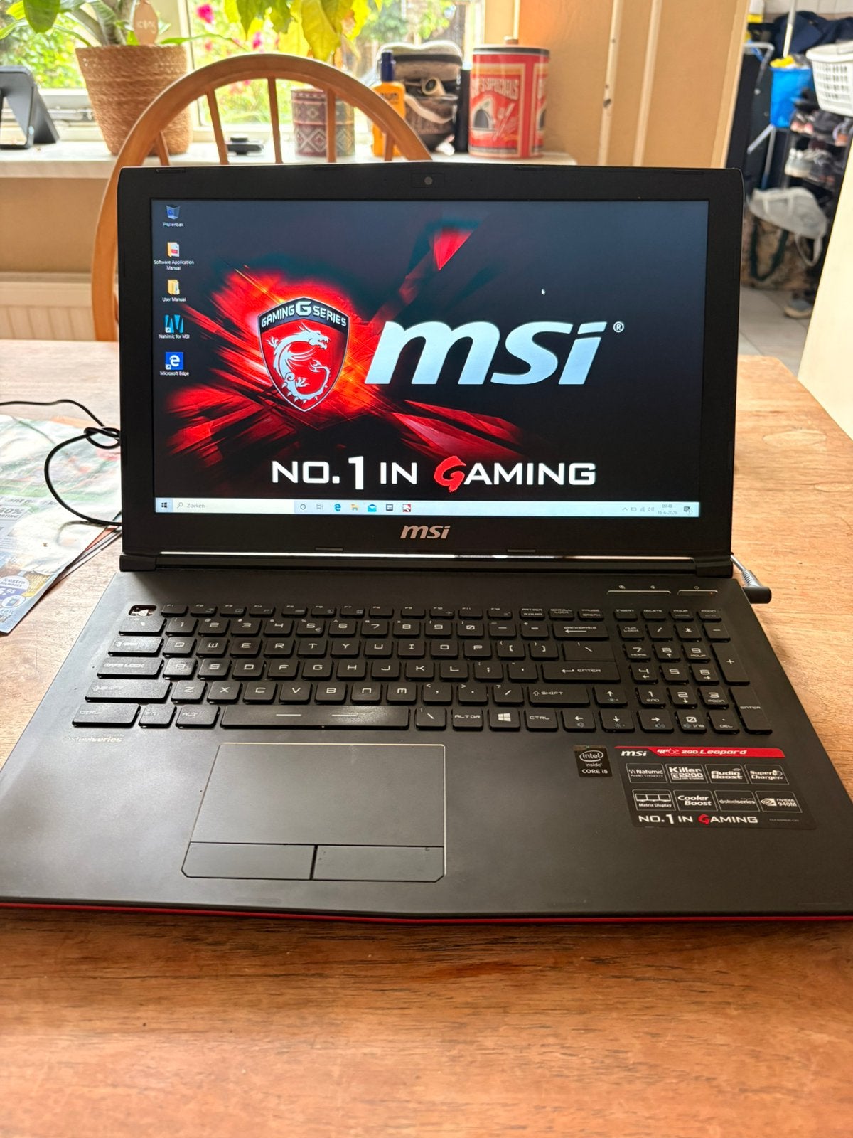 MSI GP62 2QD Leopard Gaming Laptop, Computers en Software, Windows Laptops, Ophalen, Gebruikt, HDD, 2 tot 3 Ghz