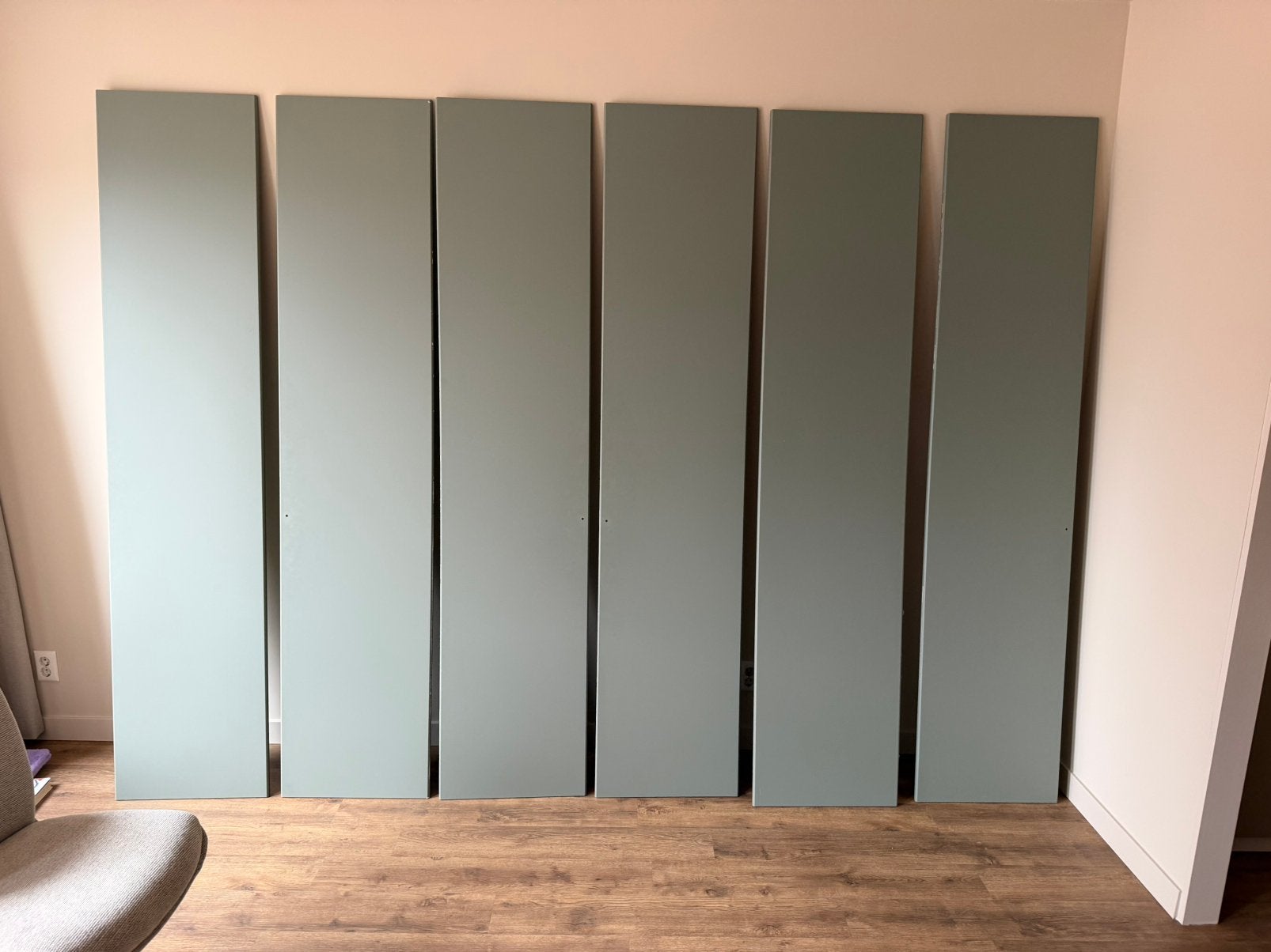 6x Ikea Pax Kast Deuren Groen 50 x 230cm, Ophalen, Zo goed als nieuw