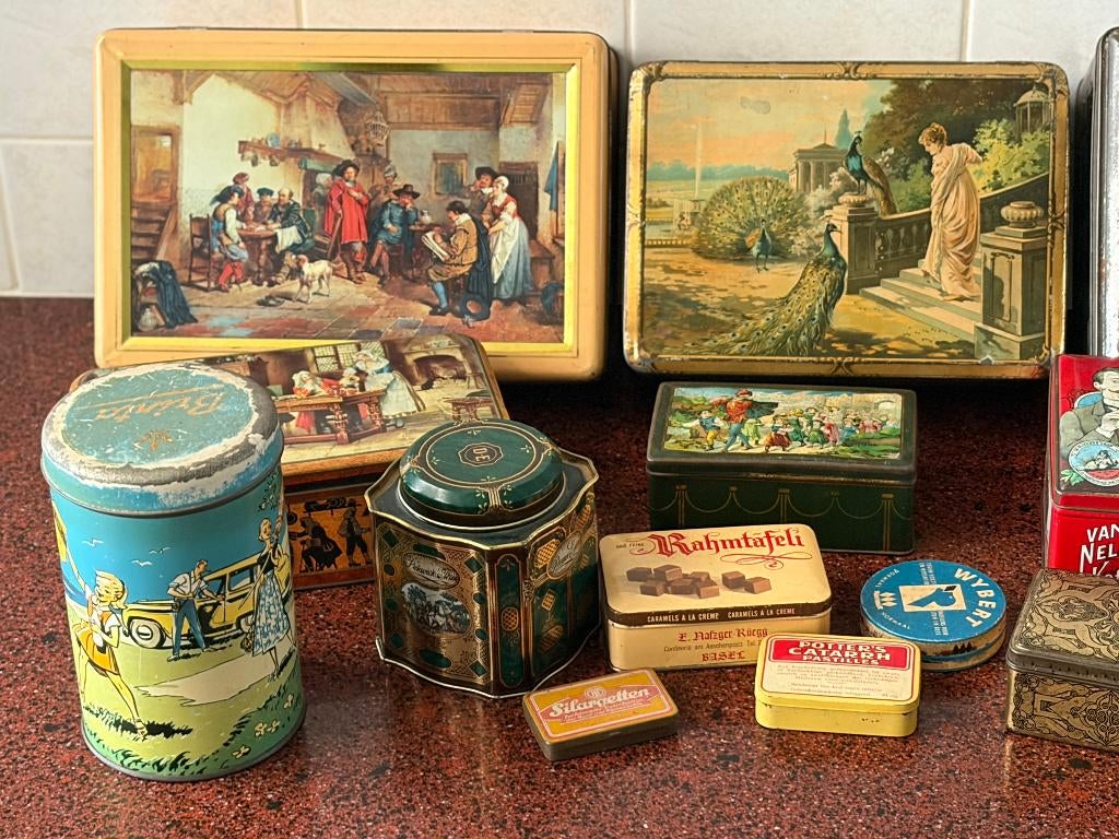 Verzameling Blikken, Verzamelen, Blikken, Ophalen of Verzenden, Gebruikt, Koek(jes)