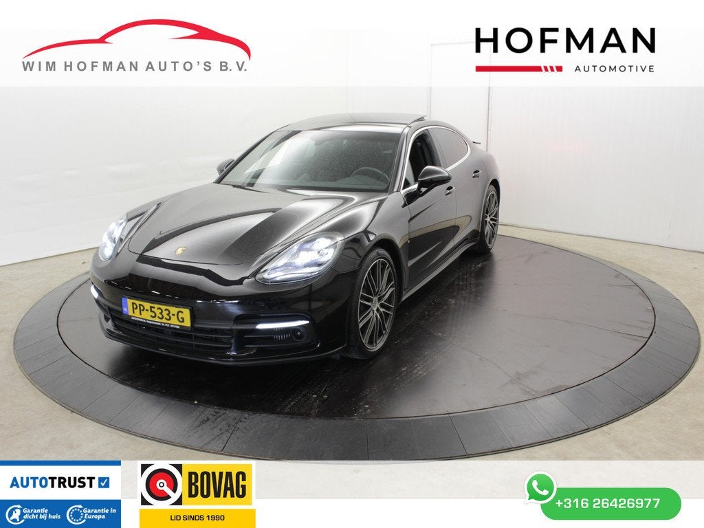 Porsche Panamera 2.9 4S 440PK Sport-Chrono Panodak Adapt-cru, Adaptive Cruise Control, Met garantie (alle), 4 stoelen, Leder