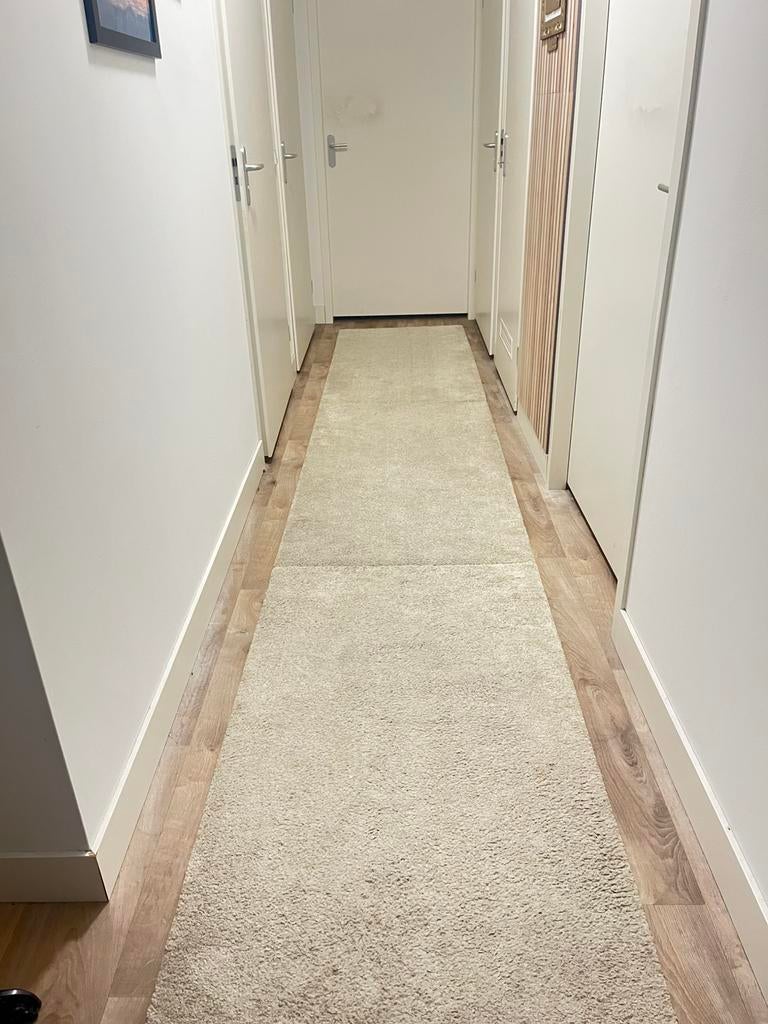 Tapijtloper creme, Ophalen of Verzenden, Zo goed als nieuw, Minder dan 10 m², Tapijt