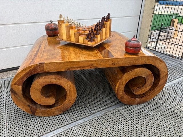 Unieke Japanse Scroll tafel salontafel XXL, Ophalen, 100 tot 150 cm, Japans, 50 tot 100 cm