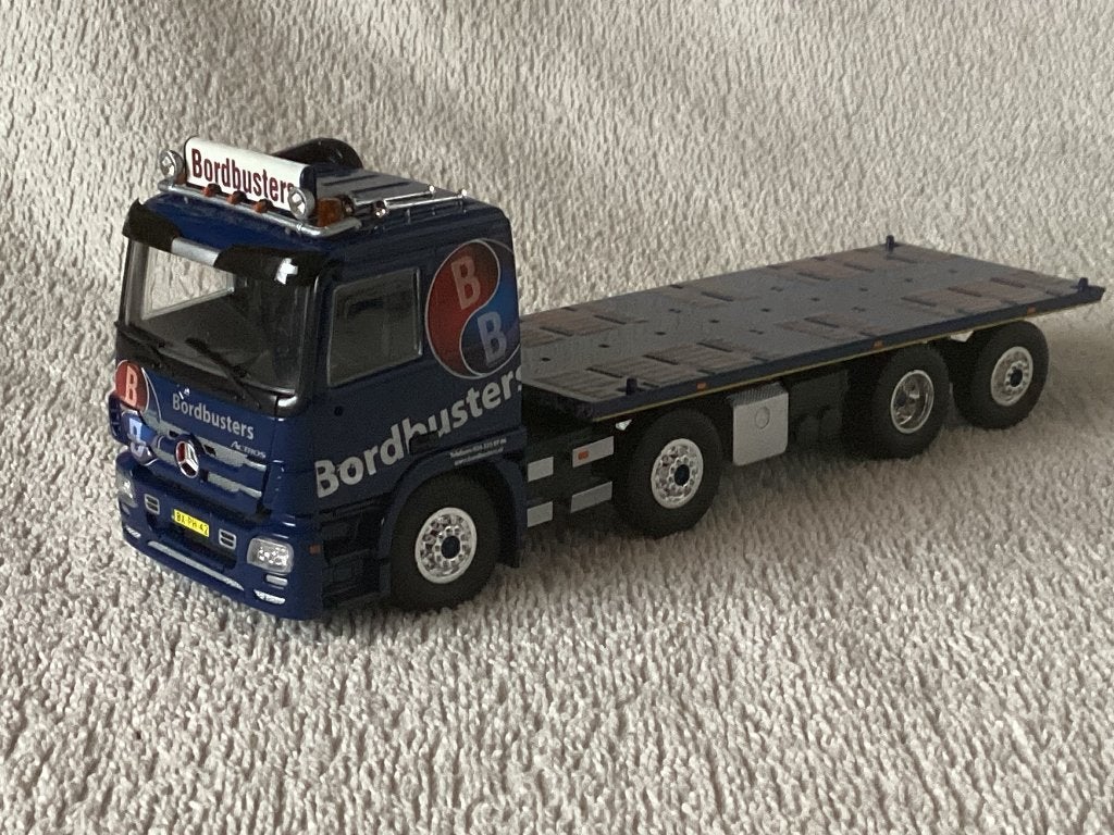 Mercedes Actros 8x2 vrachtwagen met open bak hobby setje, Ophalen of Verzenden, Zo goed als nieuw, Bus of Vrachtwagen, Tekno