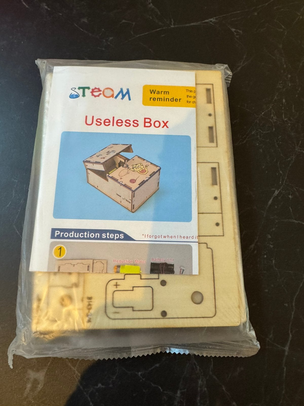 Nieuw steam useless box zelf bouw pakket sint kerst, Educatief, Nieuw, Overige merken, Knutselset