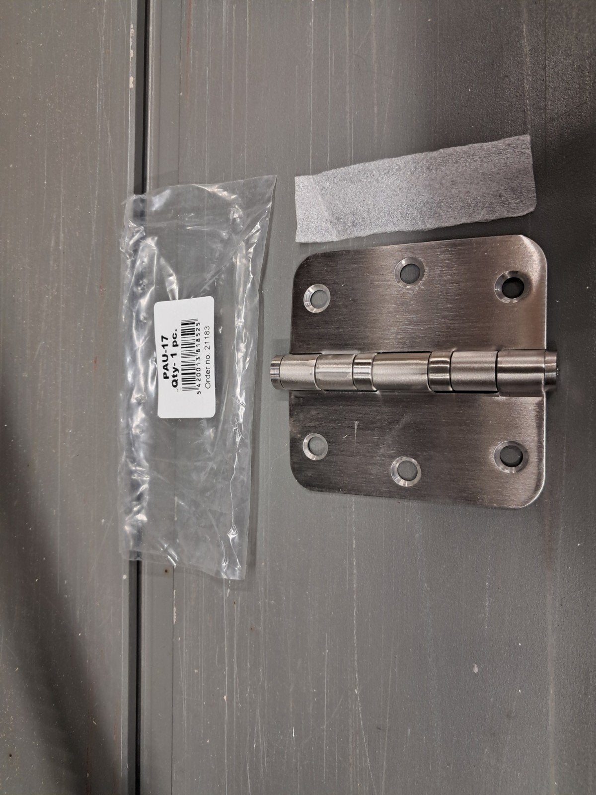 Kogelscharnier 76x76x2.5mm RVS afgerond 18stuks, Ophalen of Verzenden, Nieuw, Rvs, Scharnier