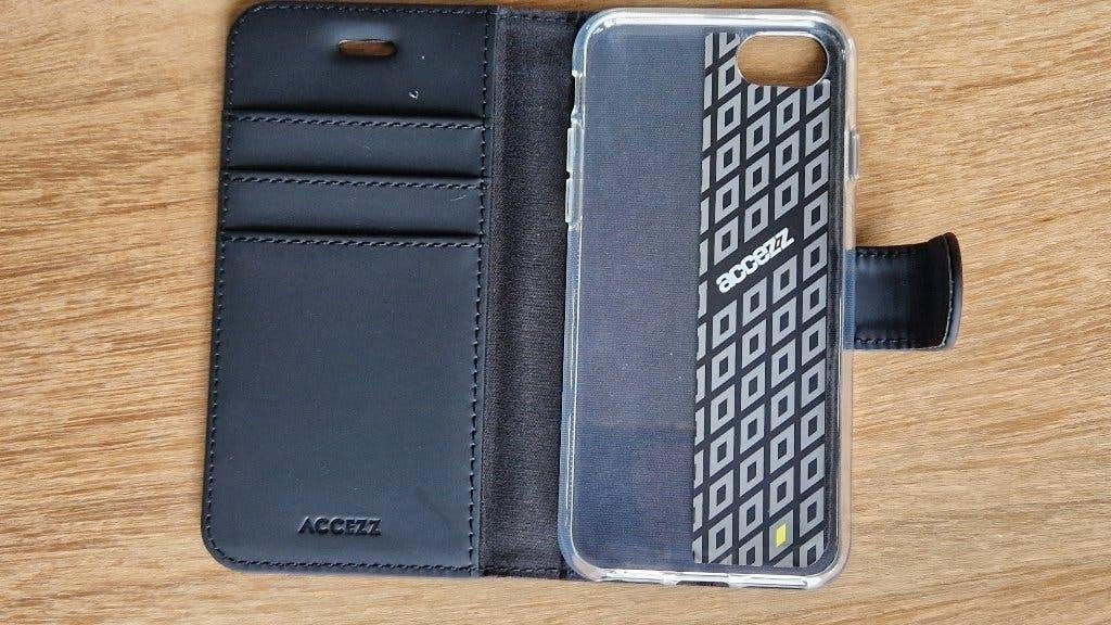 15 stuks Bookcase voor iPhone SE (2020/2022)  8/7 Nieuw, Telecommunicatie, Zwart, Accezz, Magnetische sluiting, IPhone 7